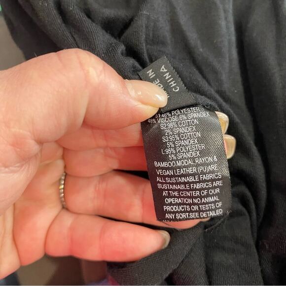 Nuvula Geometric Colorblock Long Sleeve Mock Neck Retro Mod Midi Dress Sz M - Picture 10 of 13